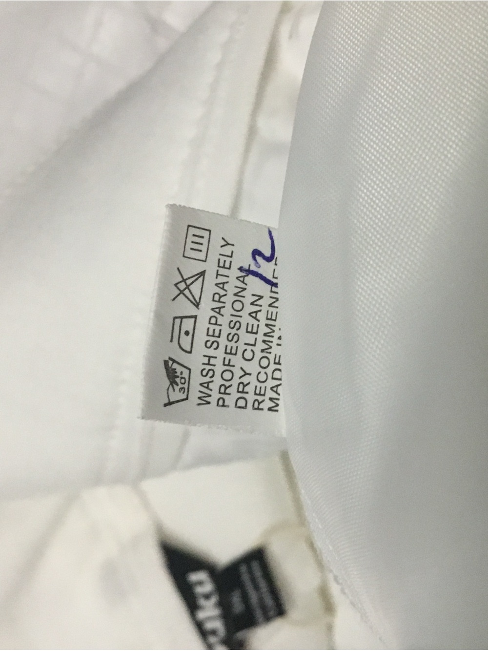 Men's White Classic Dress Pants - Picture 13 of 15